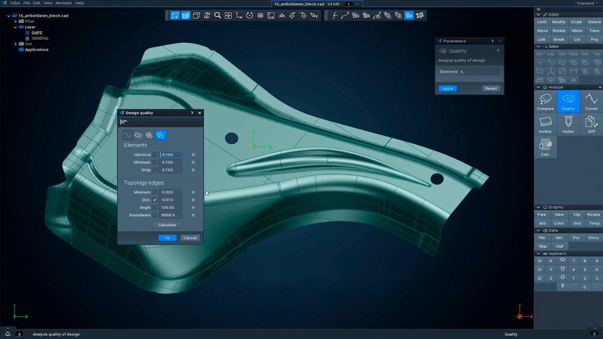 Aktif yüzey CAD hazırlığı