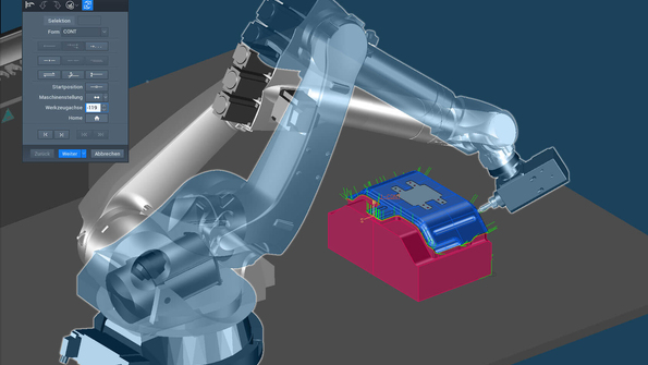 Robot pozlarının programlama sırasında görülmesi